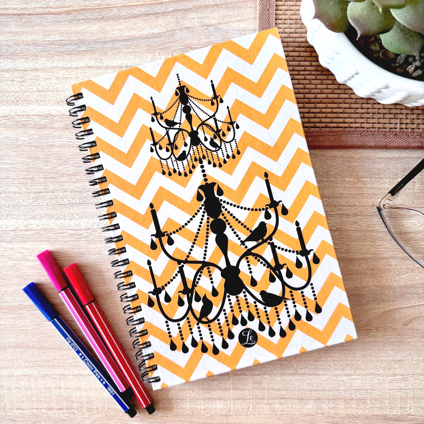 Bird Chandelier Note Book