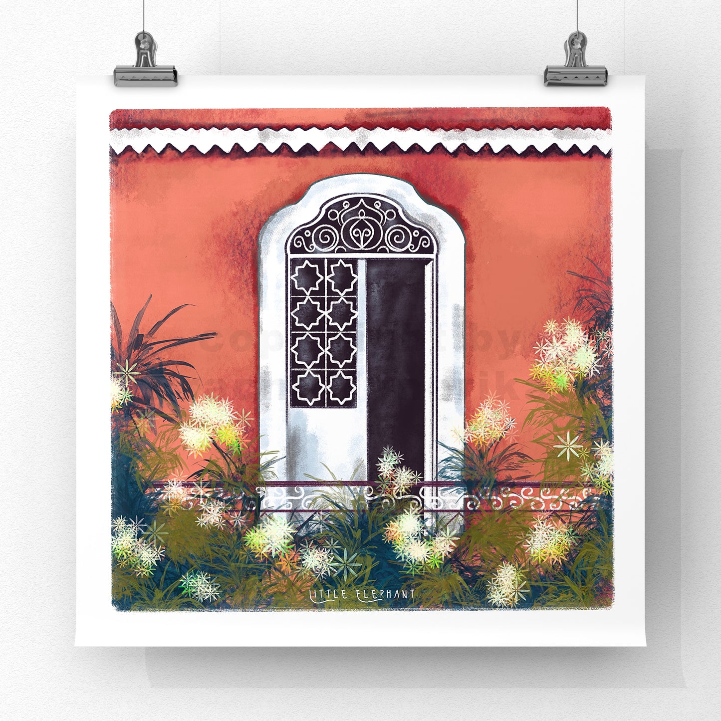 Terracotta Window Giclee Fine Art Prints