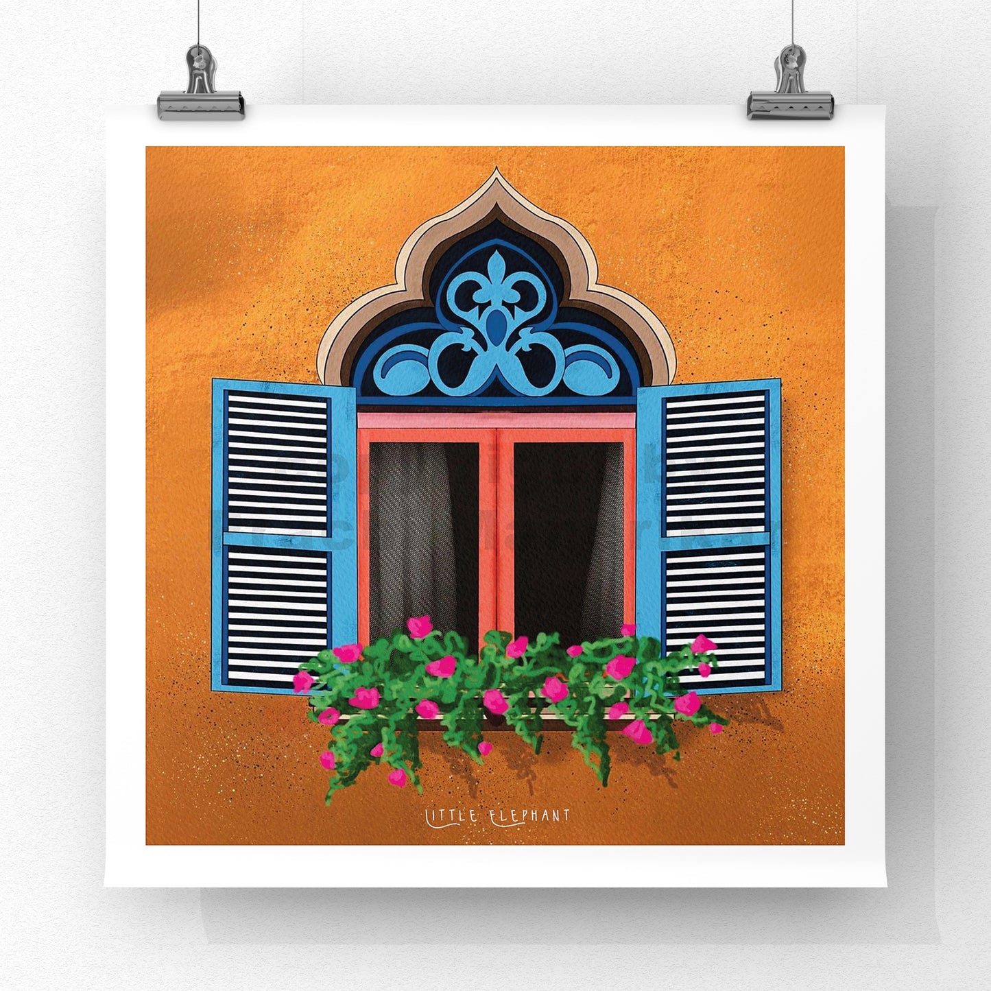 Ochre Window Giclee Fine Art Prints