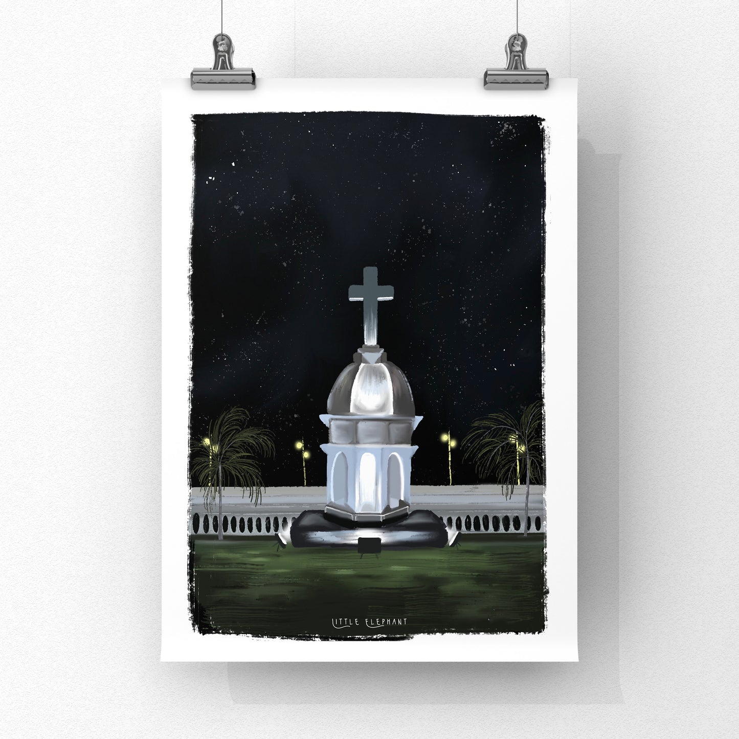 Night at Church Giclee Fine Art Prints