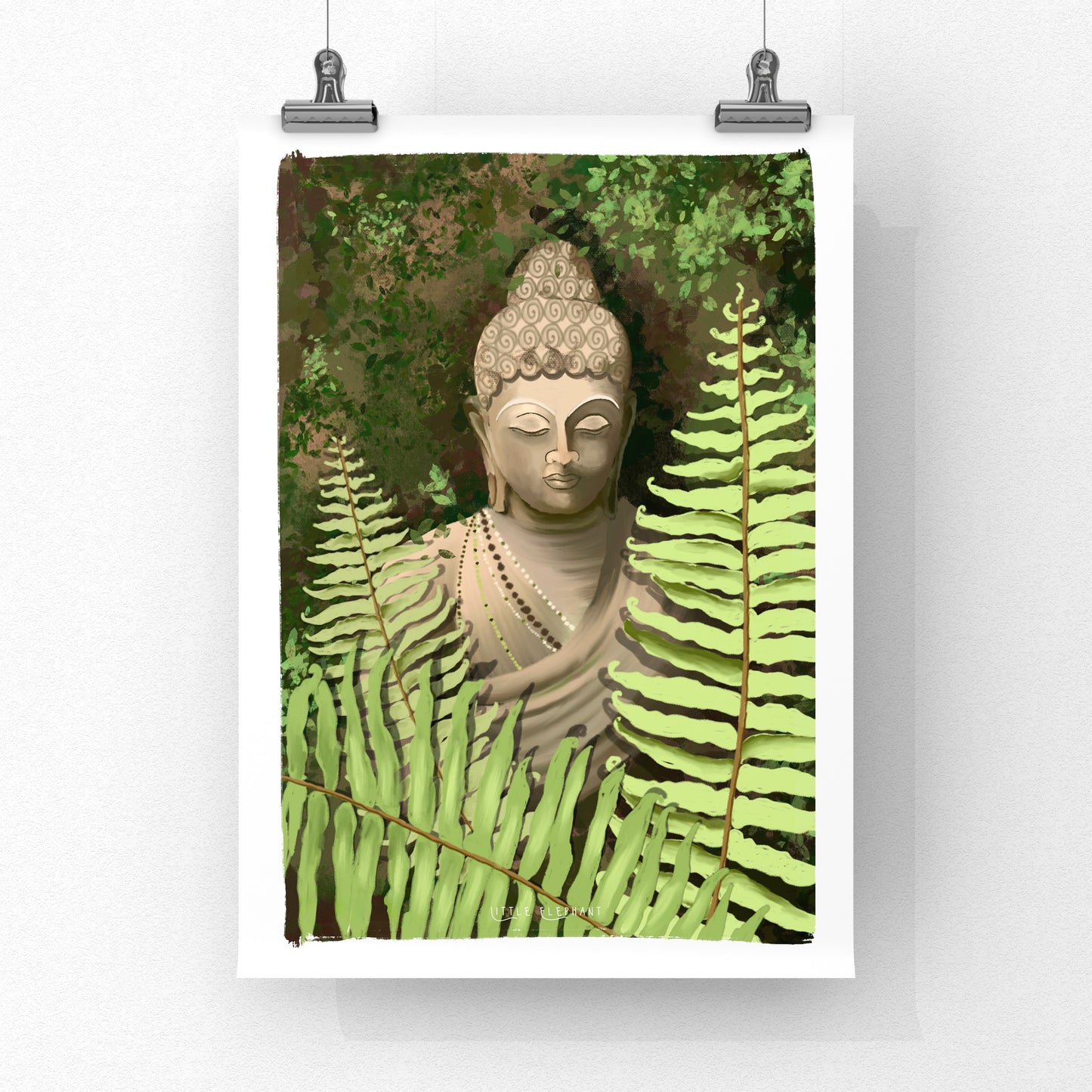 Serene Buddha Giclee Fine Art Prints