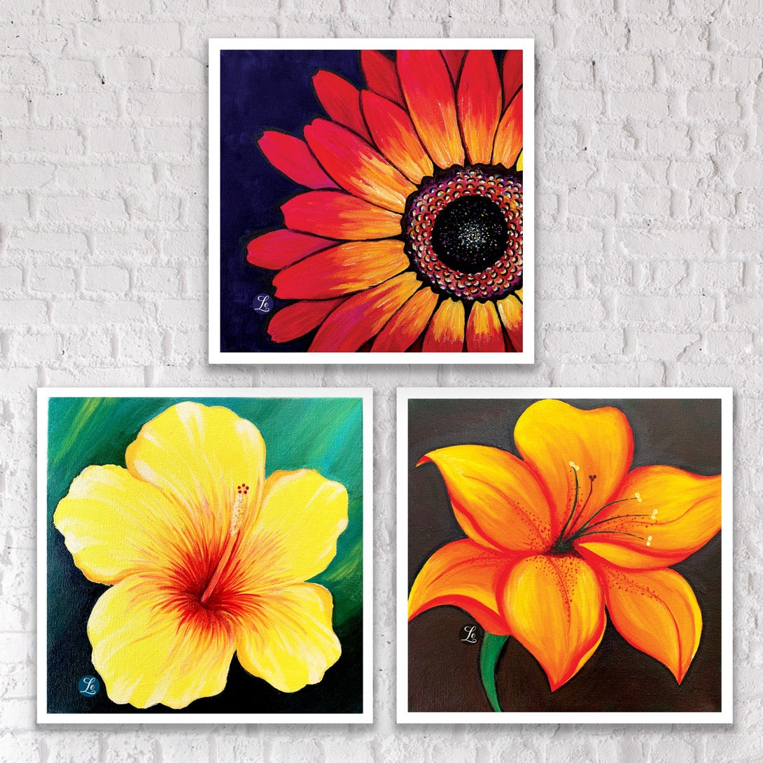 Florals Pack of 3