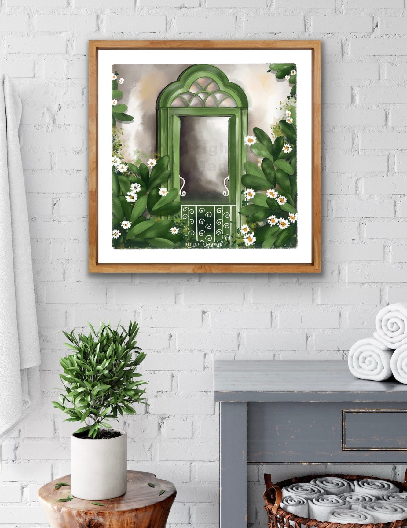 Forest Green Window