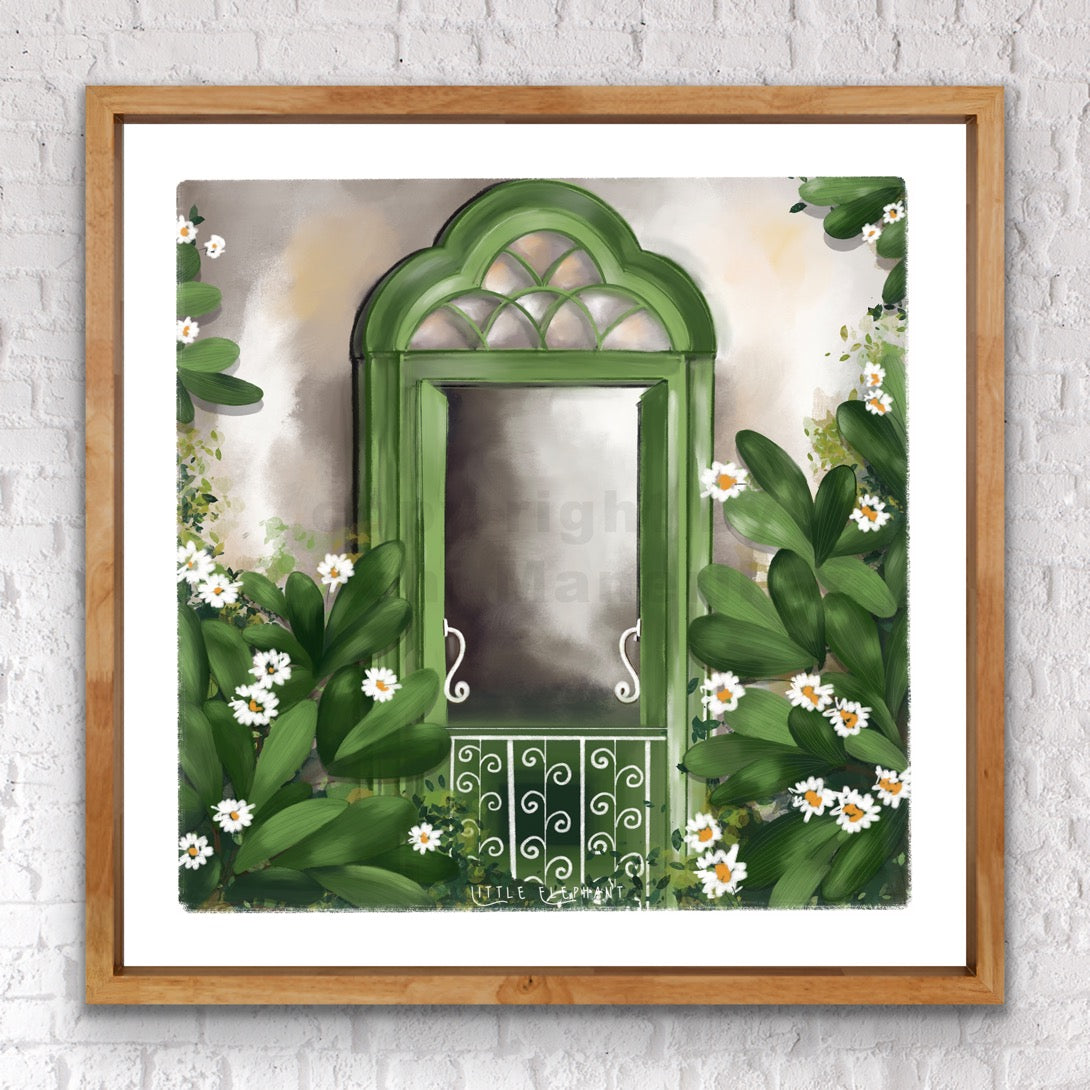 Forest Green Window