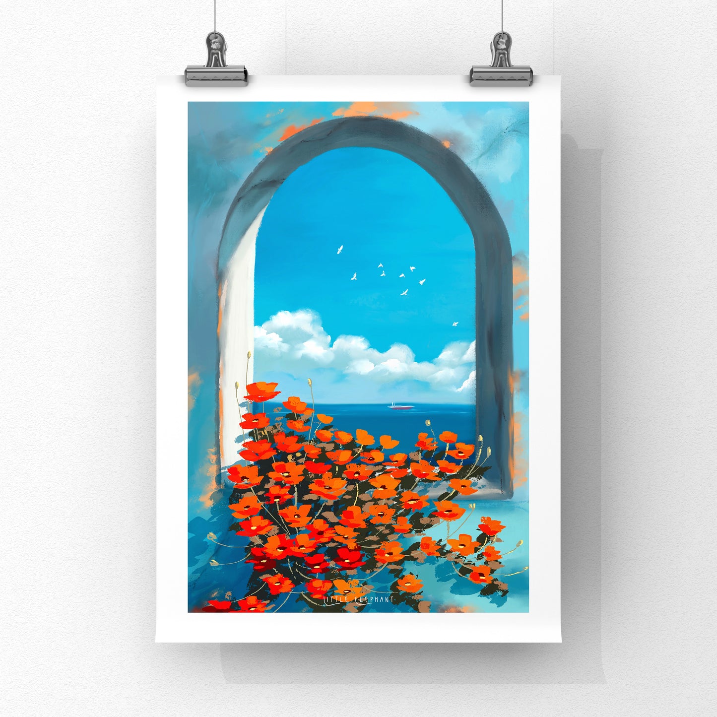 Ocean Bloom Giclee Art