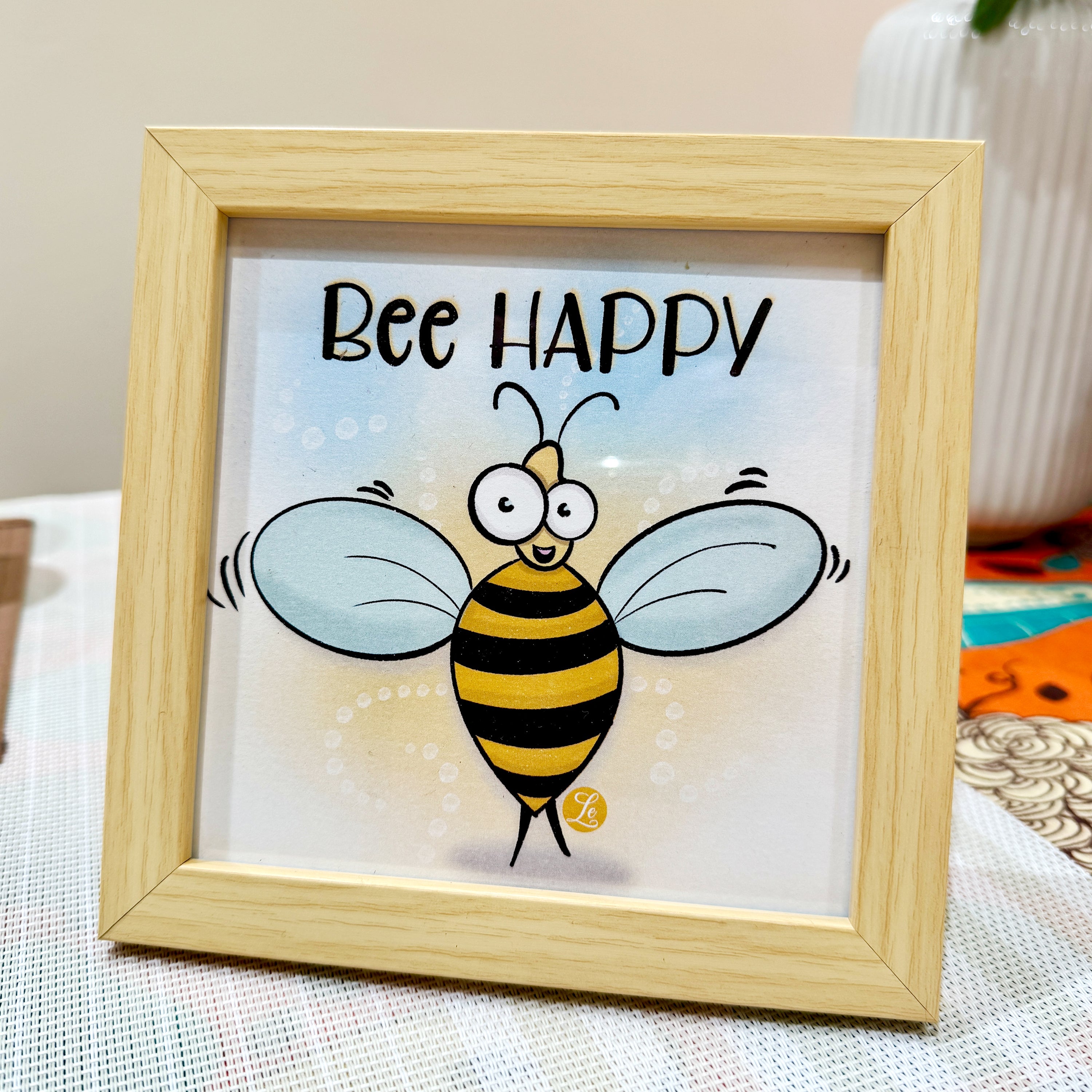 Bee Happy Mini Frame | Wall Art