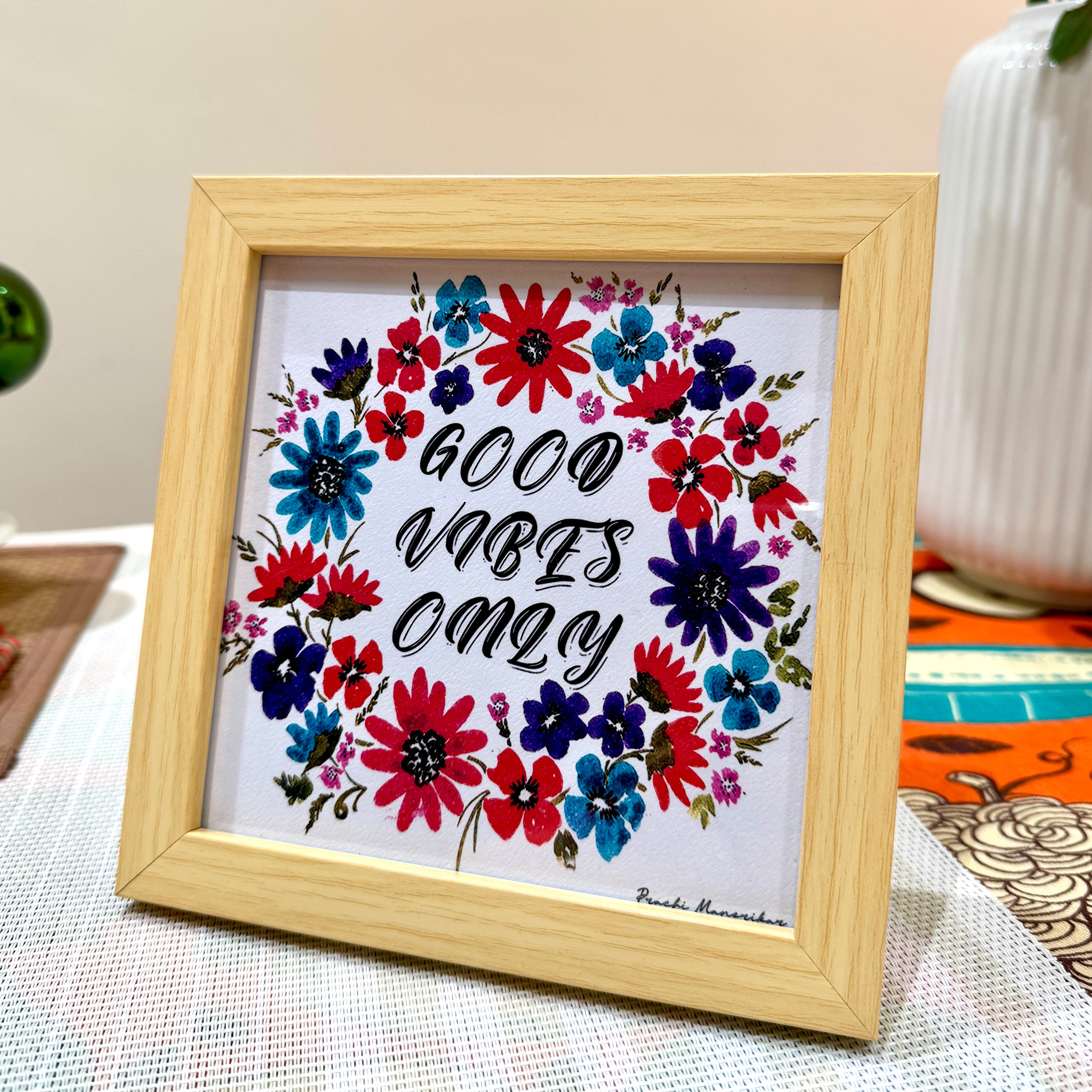 Good Vibes Mini Frame | Wall Art