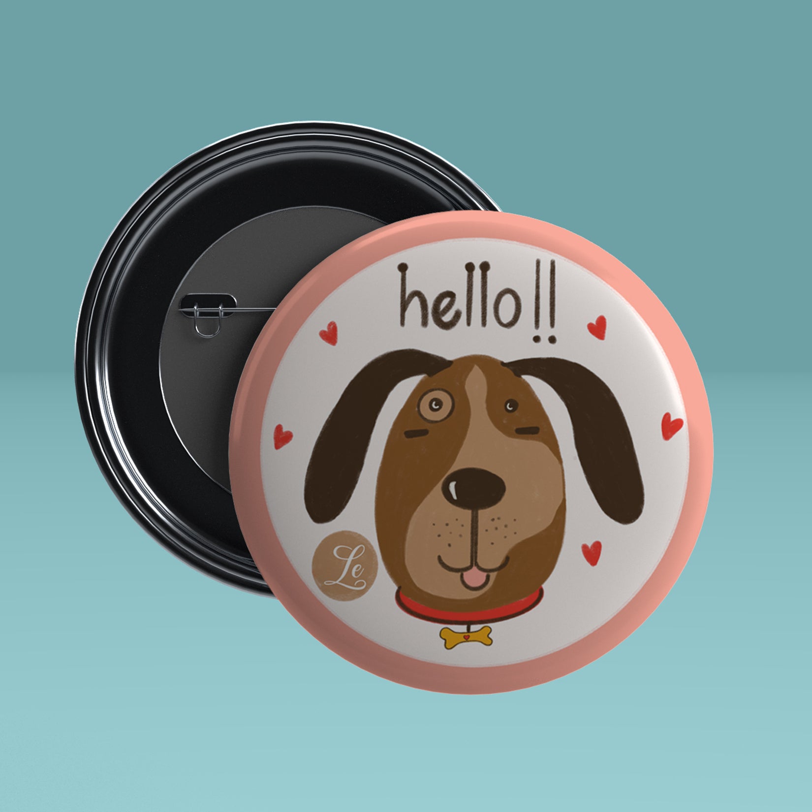 Hello Dog | Magnet Badge