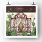 Burnt Orange Window Giclee Fine Art Prints