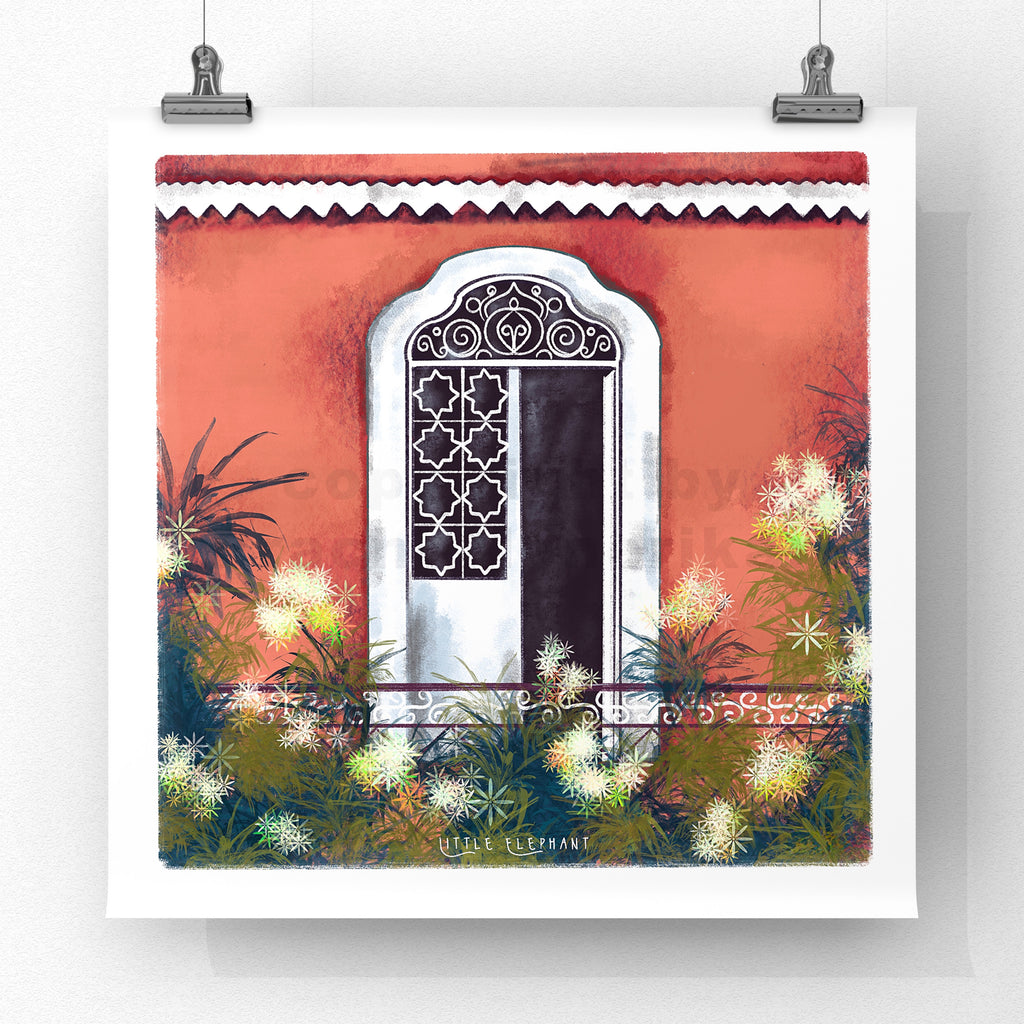 Terracotta Window Giclee Fine Art Prints