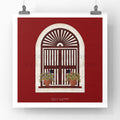 Brick Red Window Giclee Fine Art Prints