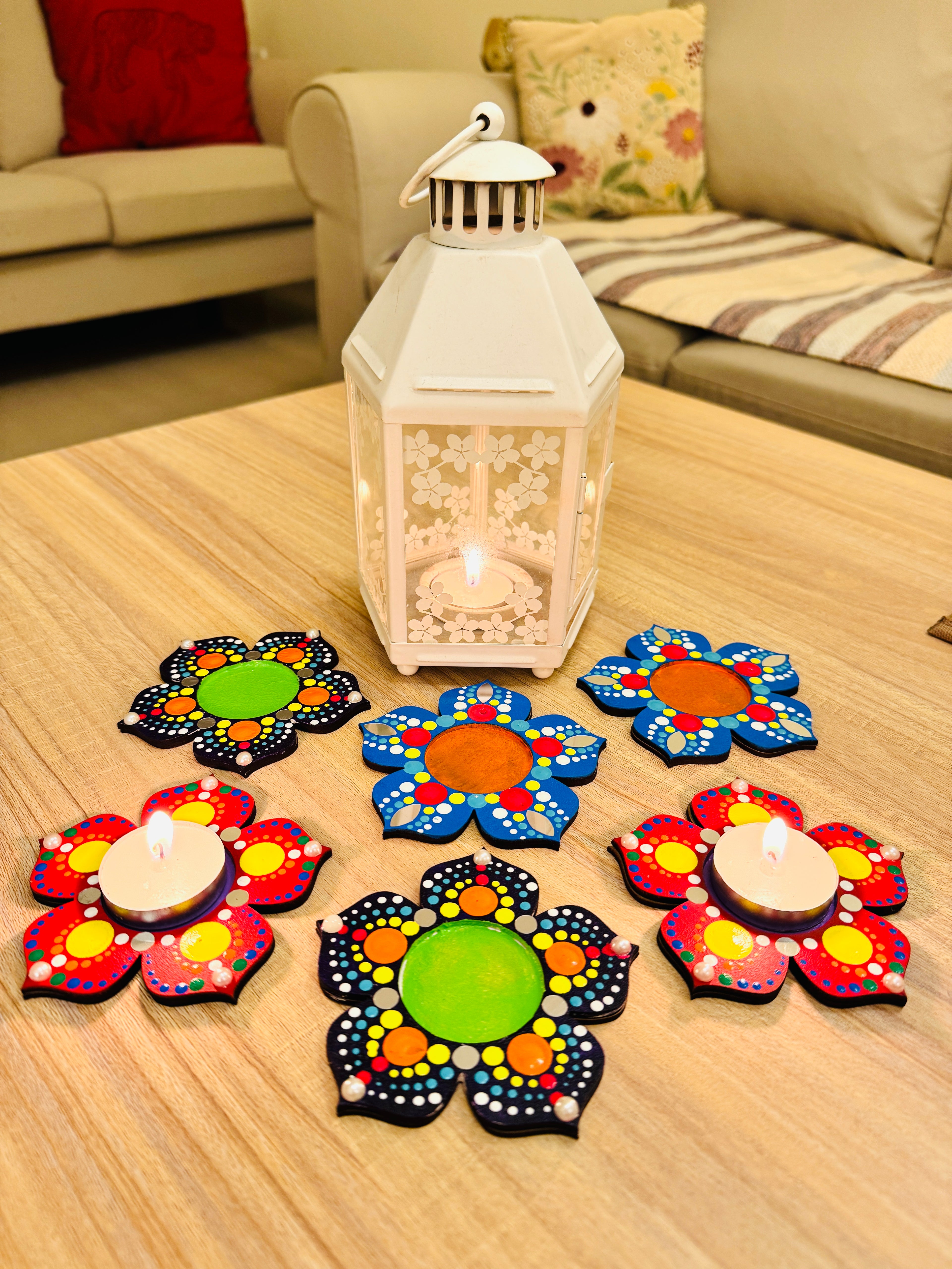 Purple Tea Light Holder