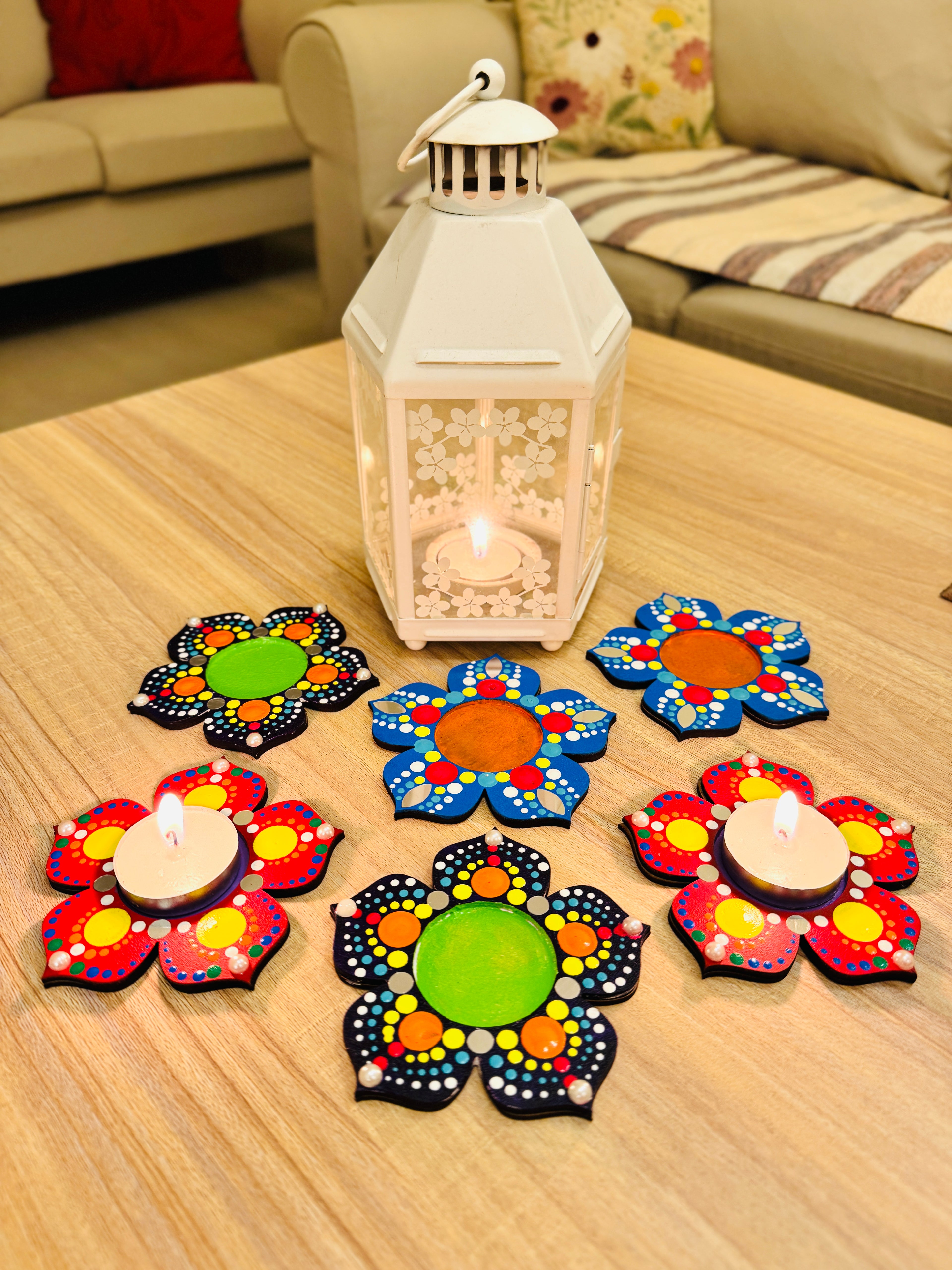 Red Tea Light Holder