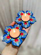 Blue Tea Light Holder