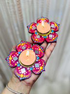 Pink Tea Light Holder