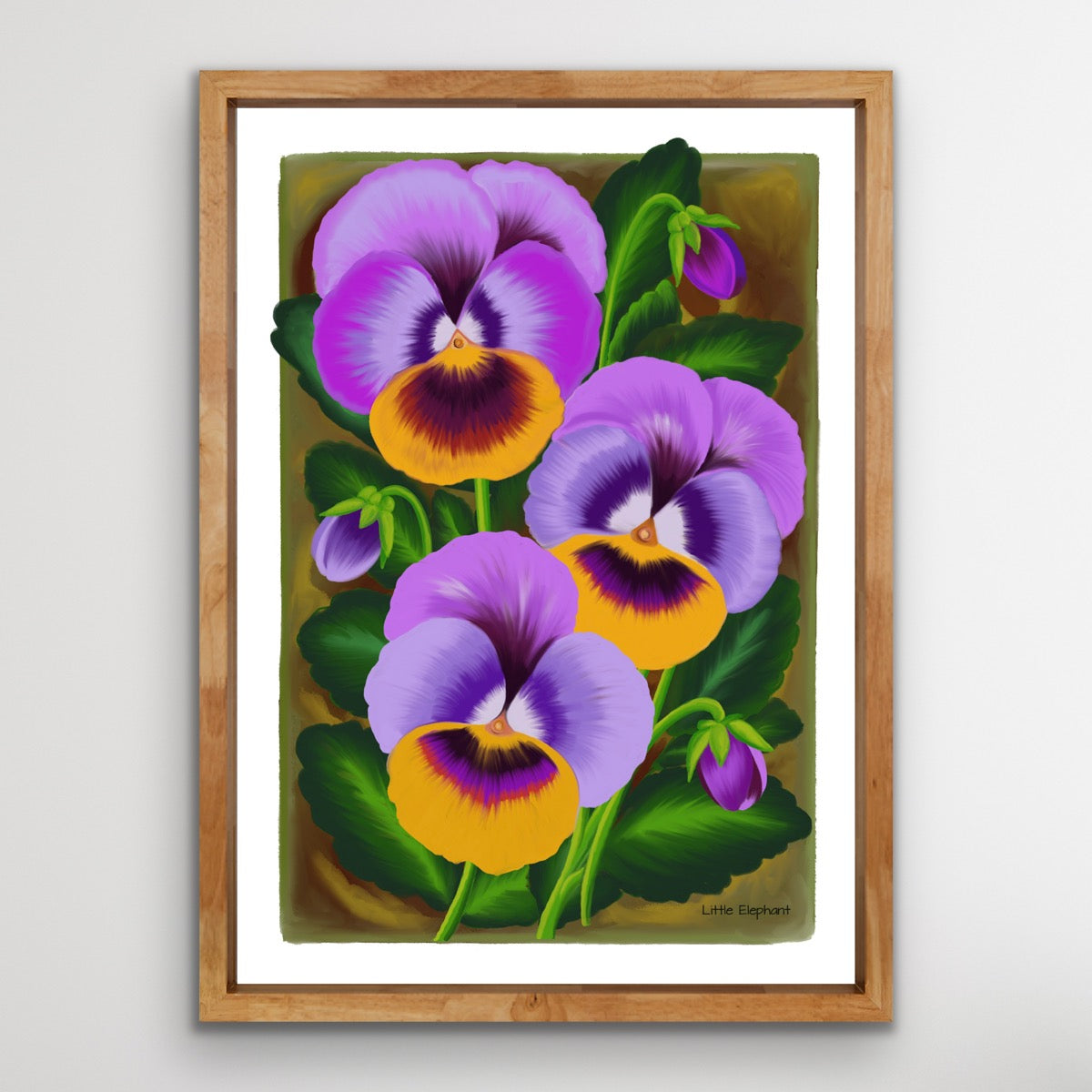 Pansy Poetry | Wall Art