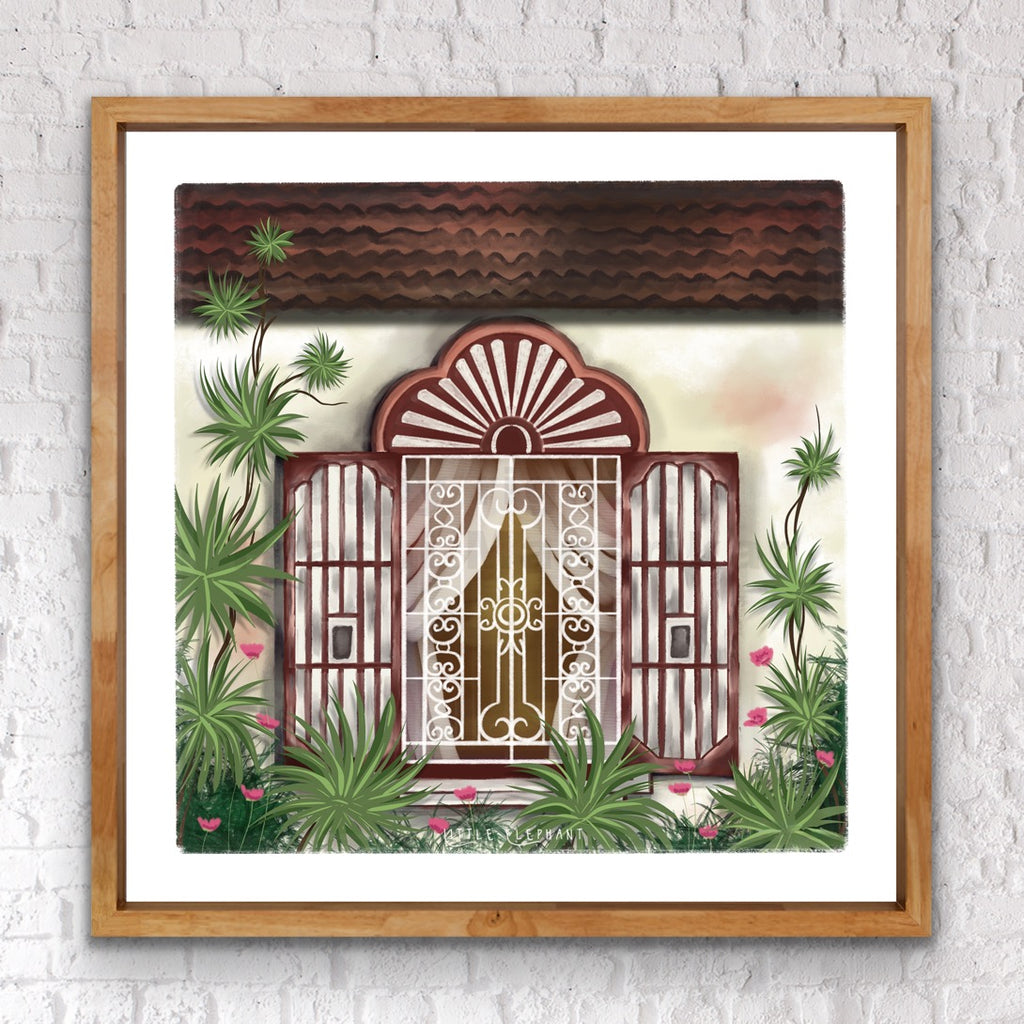 Burnt Orange Window | Wall Art
