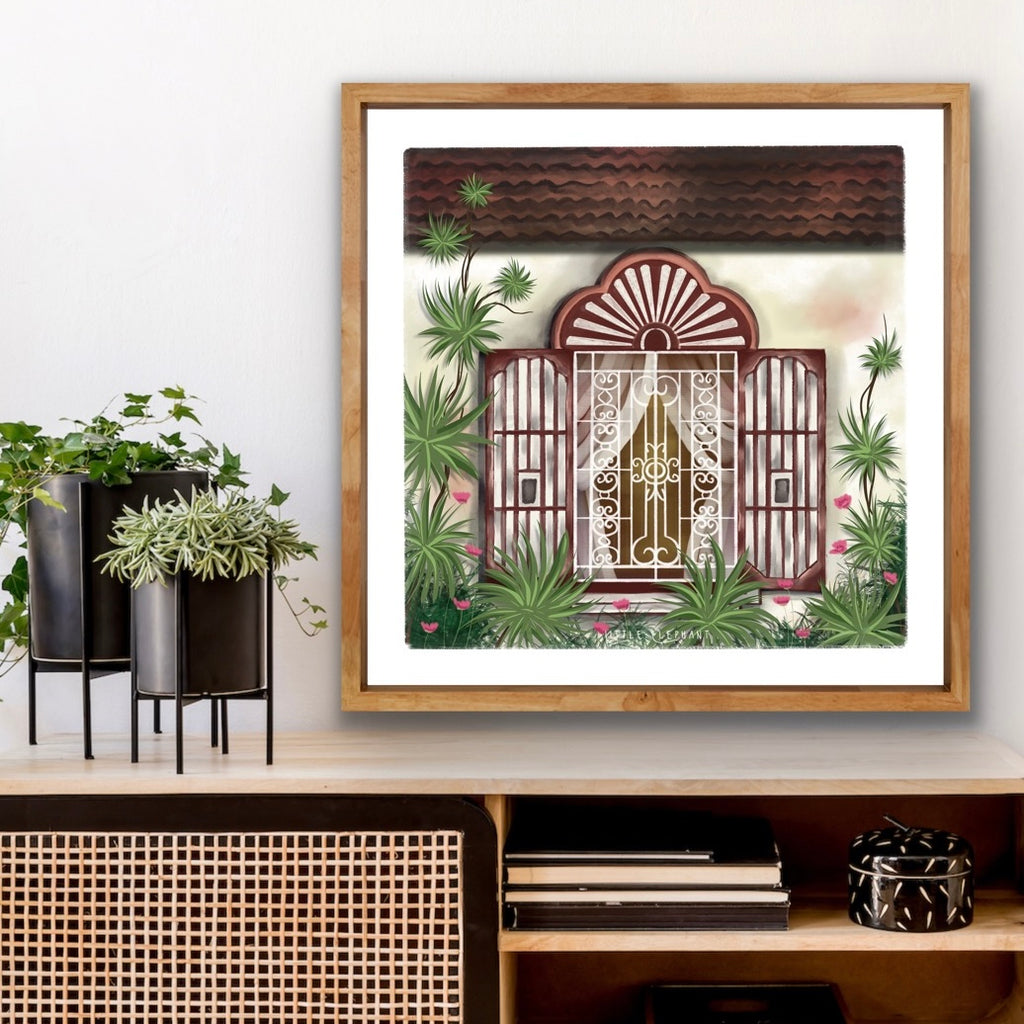 Burnt Orange Window | Wall Art