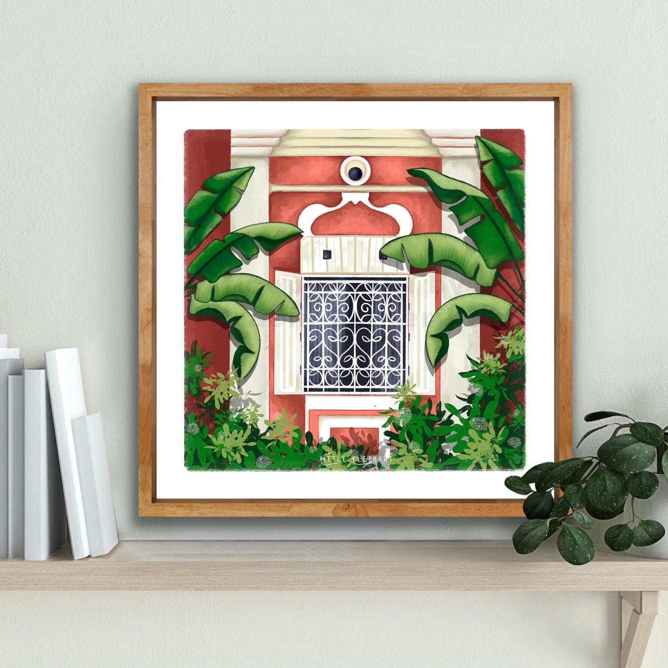 Tuscan Red Window | Wall Art