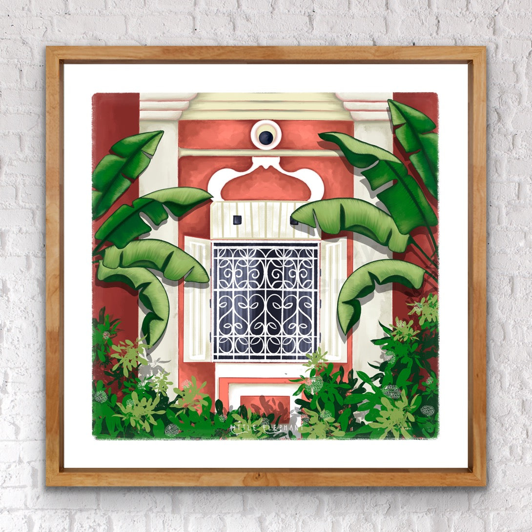 Tuscan Red Window | Wall Art