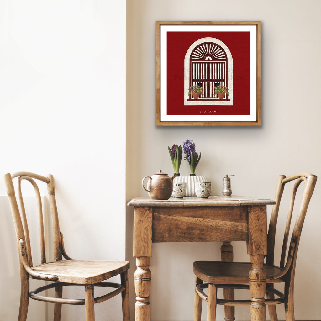 Brick Red Window | Wall Art