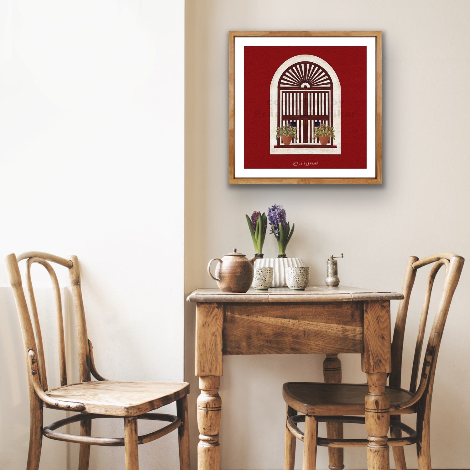 Brick Red Window | Wall Art