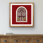 Brick Red Window | Wall Art