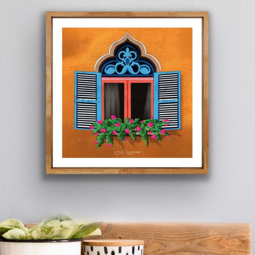 Ocher Window | Wall Art
