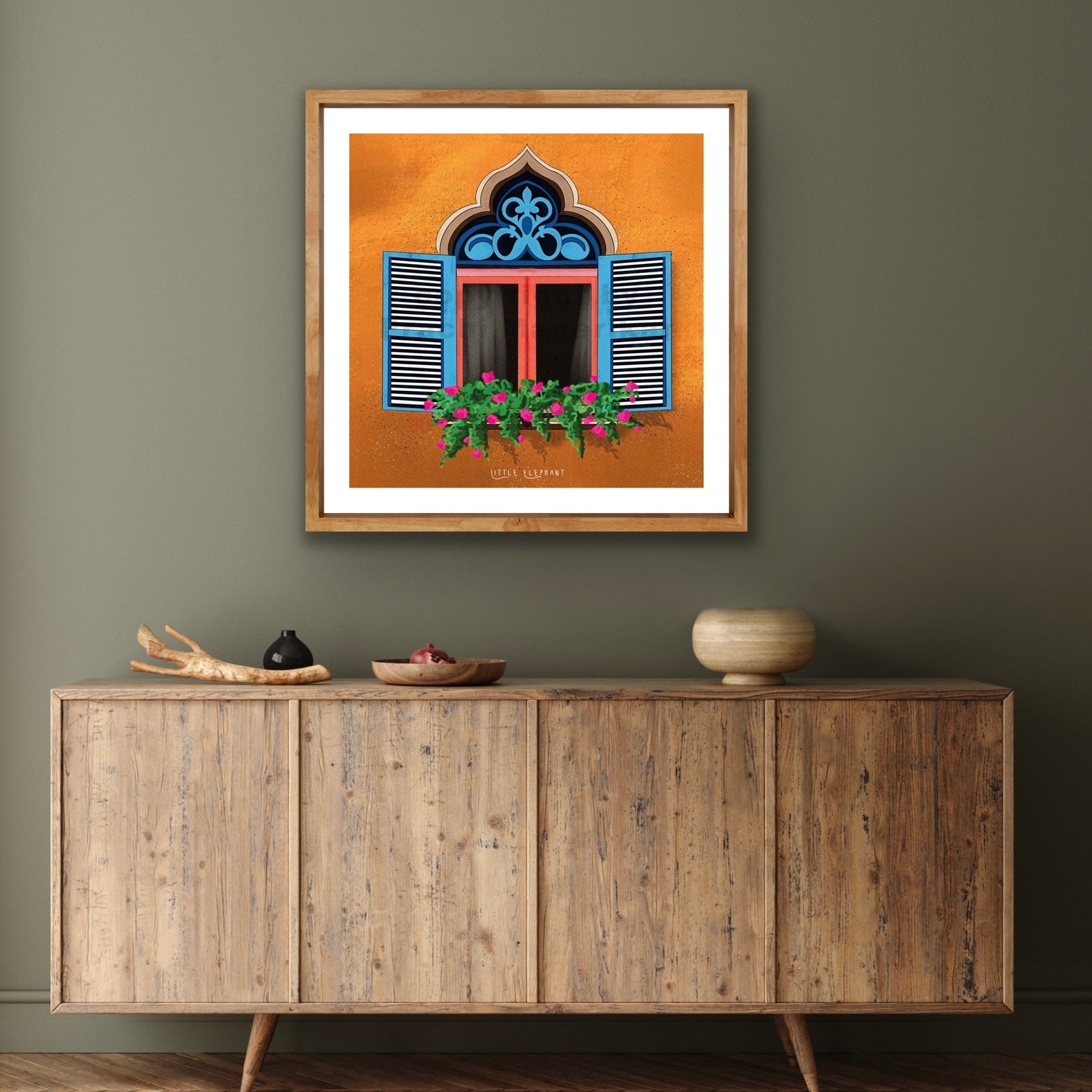 Ocher Window | Wall Art