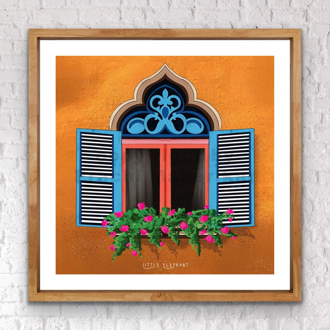 Ocher Window | Wall Art