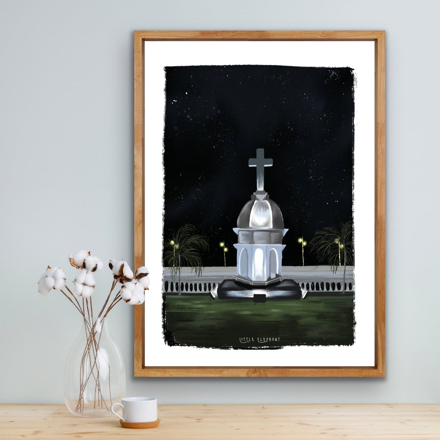 Night at church | Wall Art
