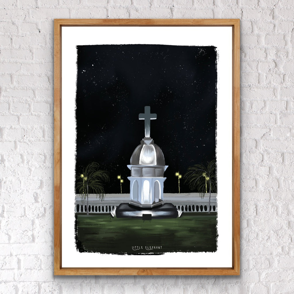 Night at church | Wall Art