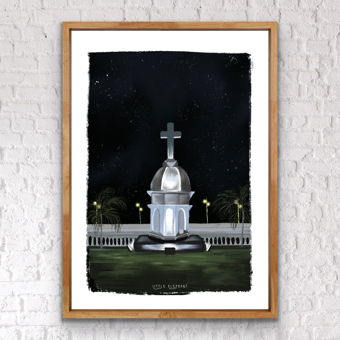 Night at church | Wall Art