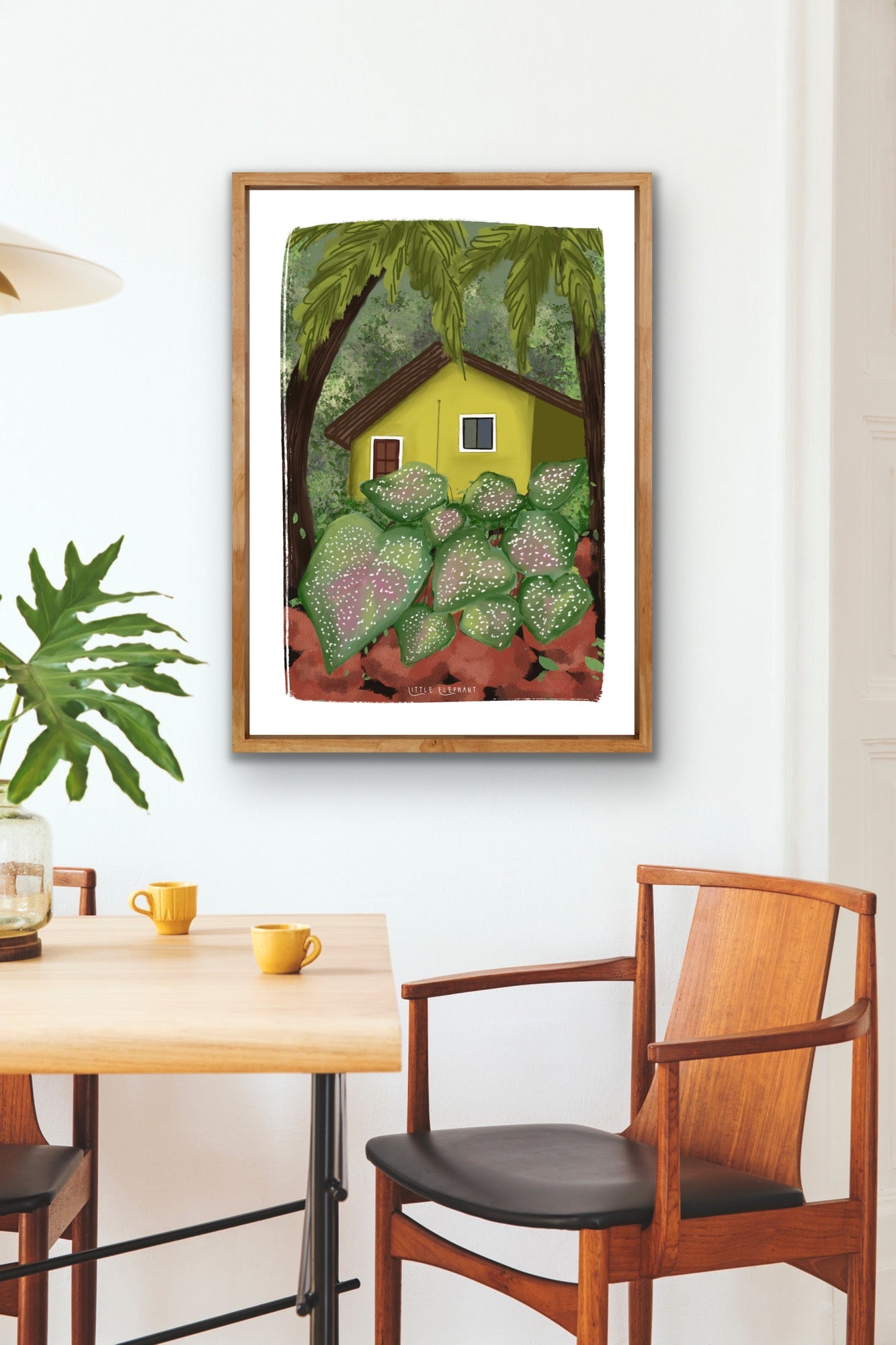 Caladium Yellow House