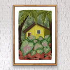 Caladium Yellow House | Wall Art
