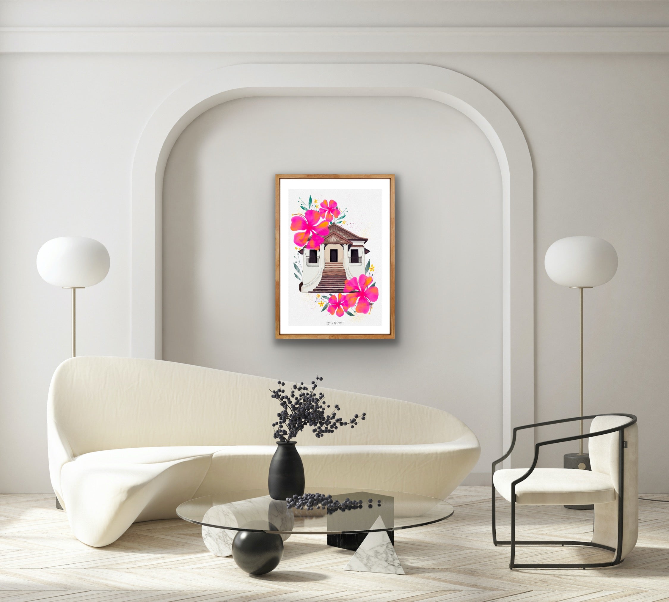 Hibiscus Villa | Wall Art