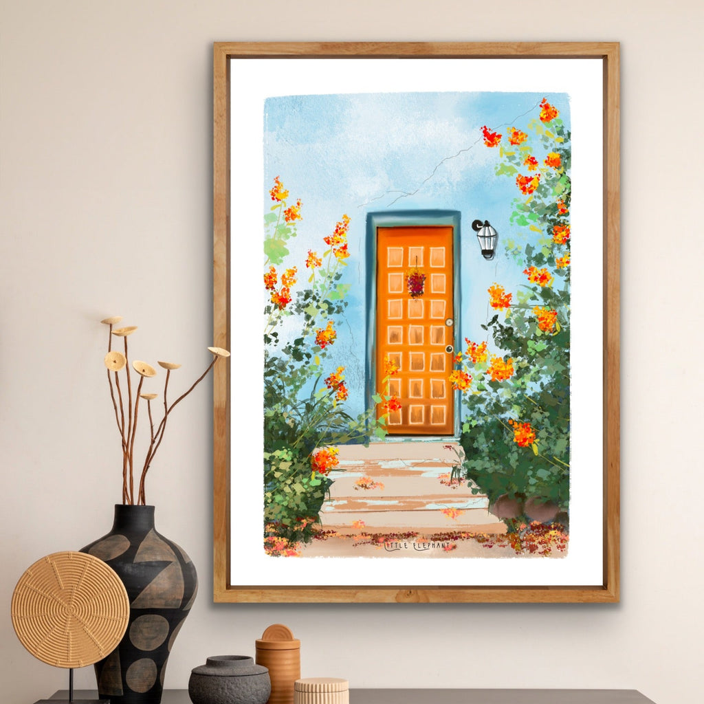 Orange Door | Wall Art