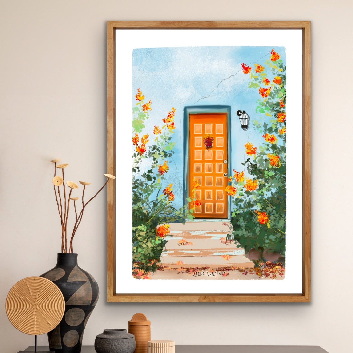Orange Door | Wall Art