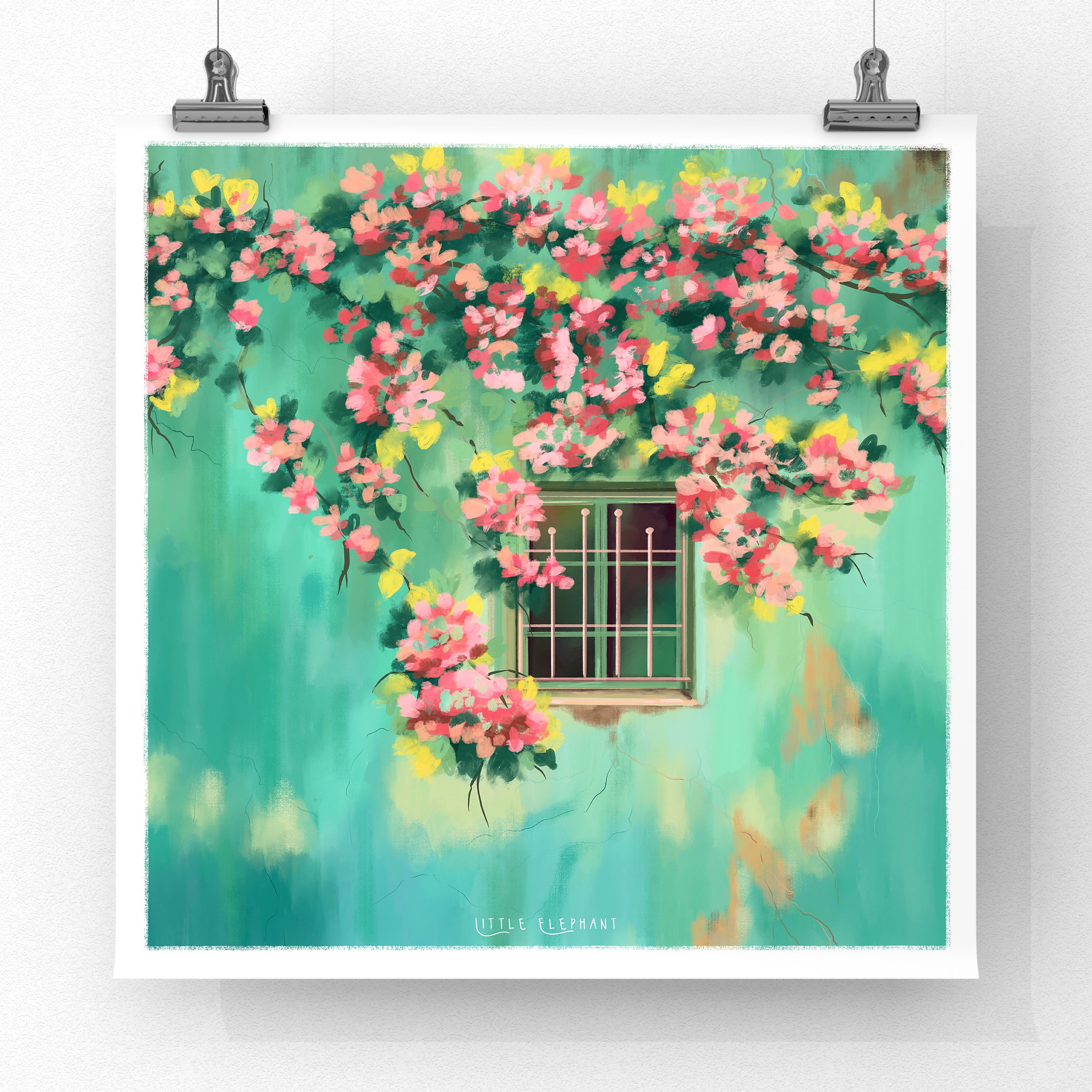 calming green art