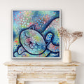 Cosmic Kitty Nap | Wall Art