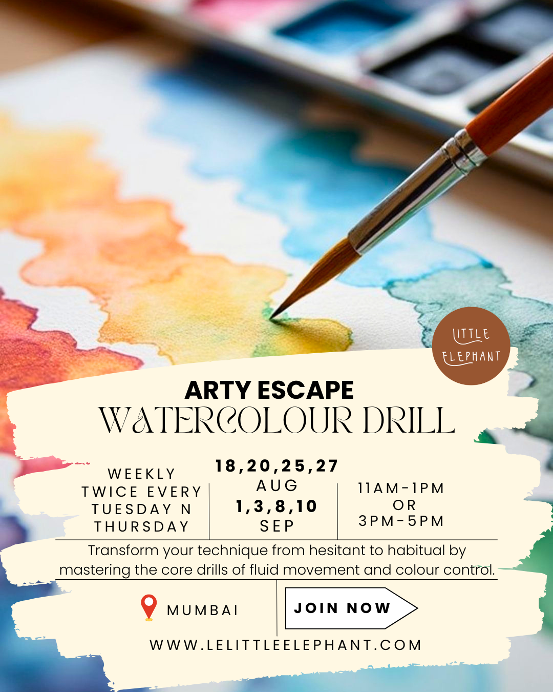 Watercolour Drill 8 Session Course