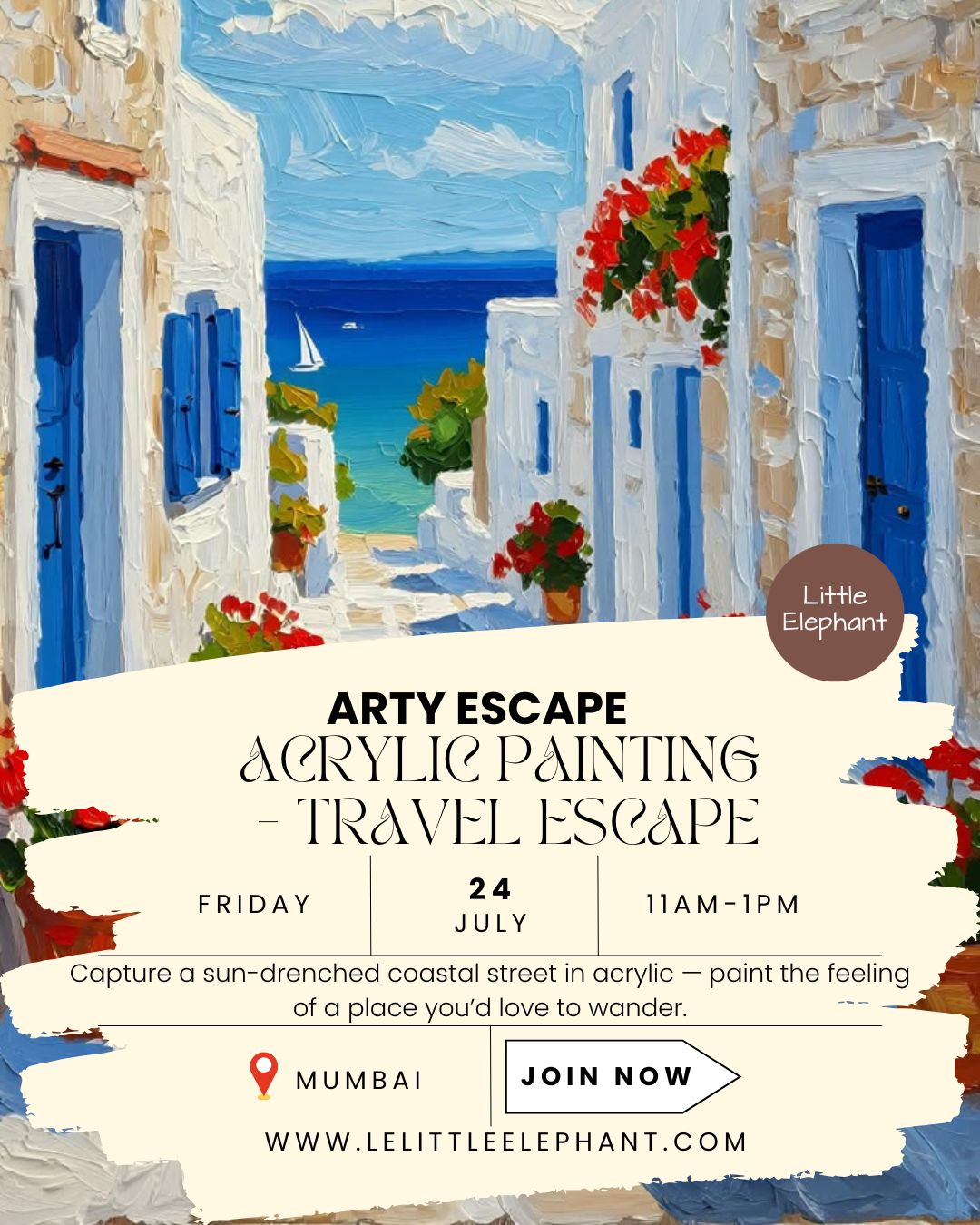 Acrylic Painting - Travel Escape Workshop