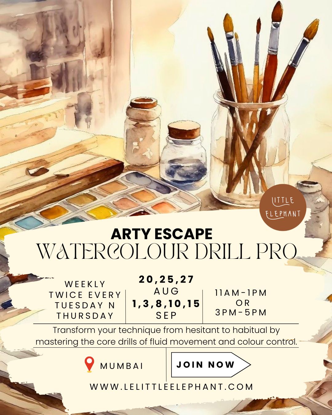 Watercolour Drill Pro 8 Session Course