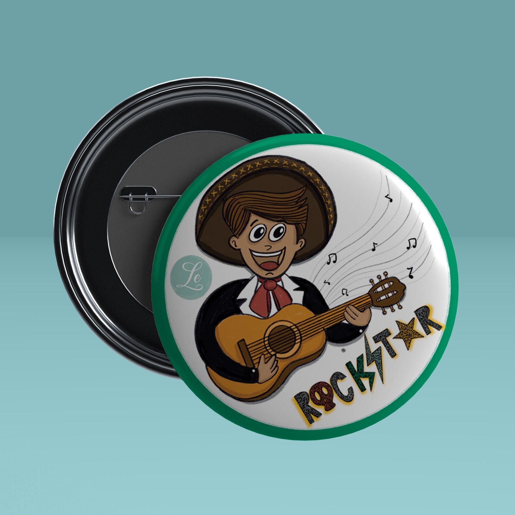 Rockstar | Magnet Badge