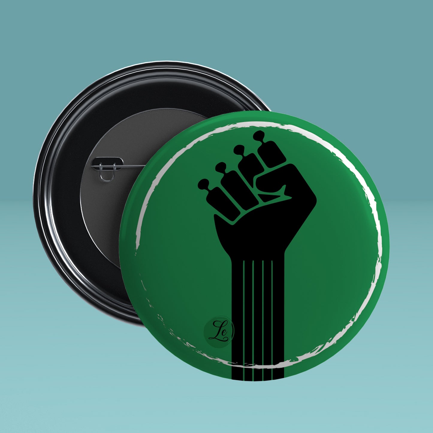 Guitar Round Pin Badge with Magnet