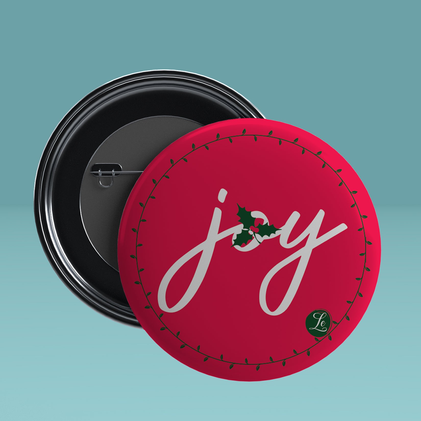 JOY Round Pin Badge with Magnet 